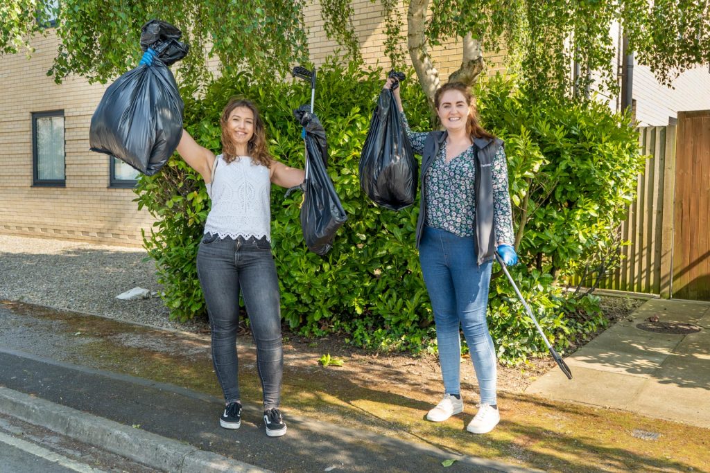 VetPartners litter-pick volunteers clean up neighbourhood
