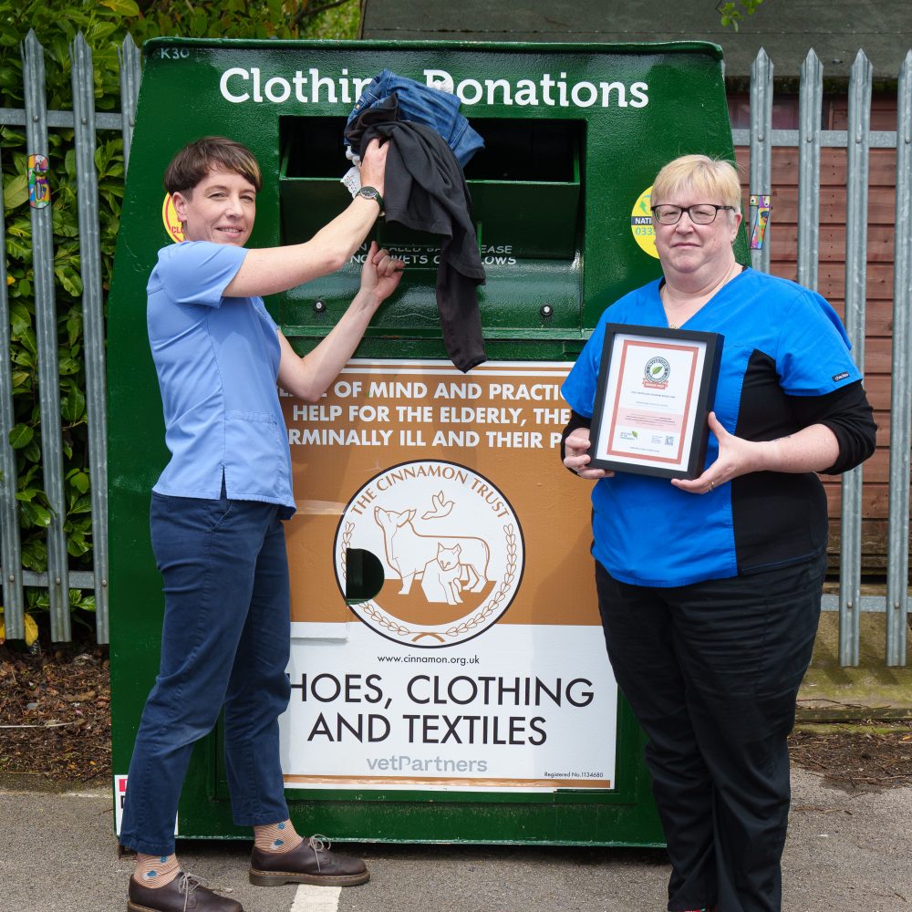 From syringes to skirts! Recycling earns West Yorkshire vet practice prestigious award