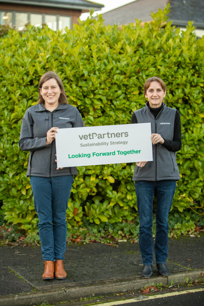 vetpartners announcing their 'looking forward together' strategy outside of the main office